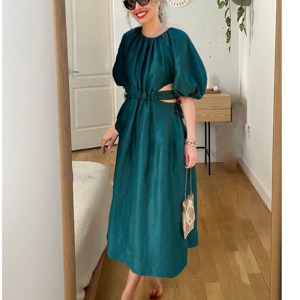 Aje Mimosa Cutout Midi Dress